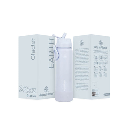 AquaFlask Earth Collection 22oz Stainless Steel Water Bottle – Insulated, Hot 12hrs Cold 24hrs