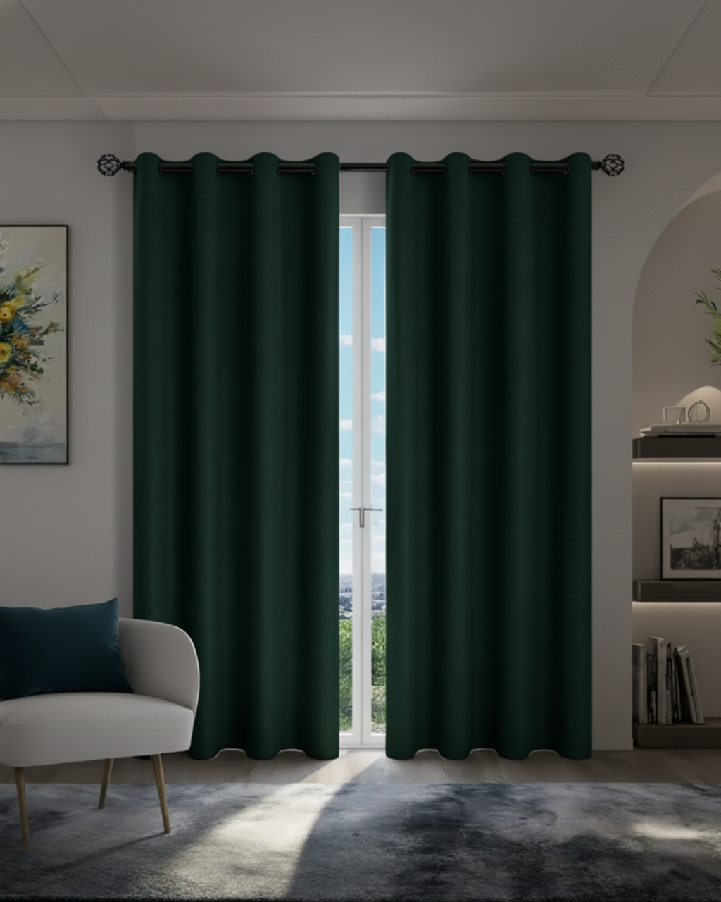 100% Blackout Curtains with Grommets - Total Privacy Drapes for Bedroom and Living Room