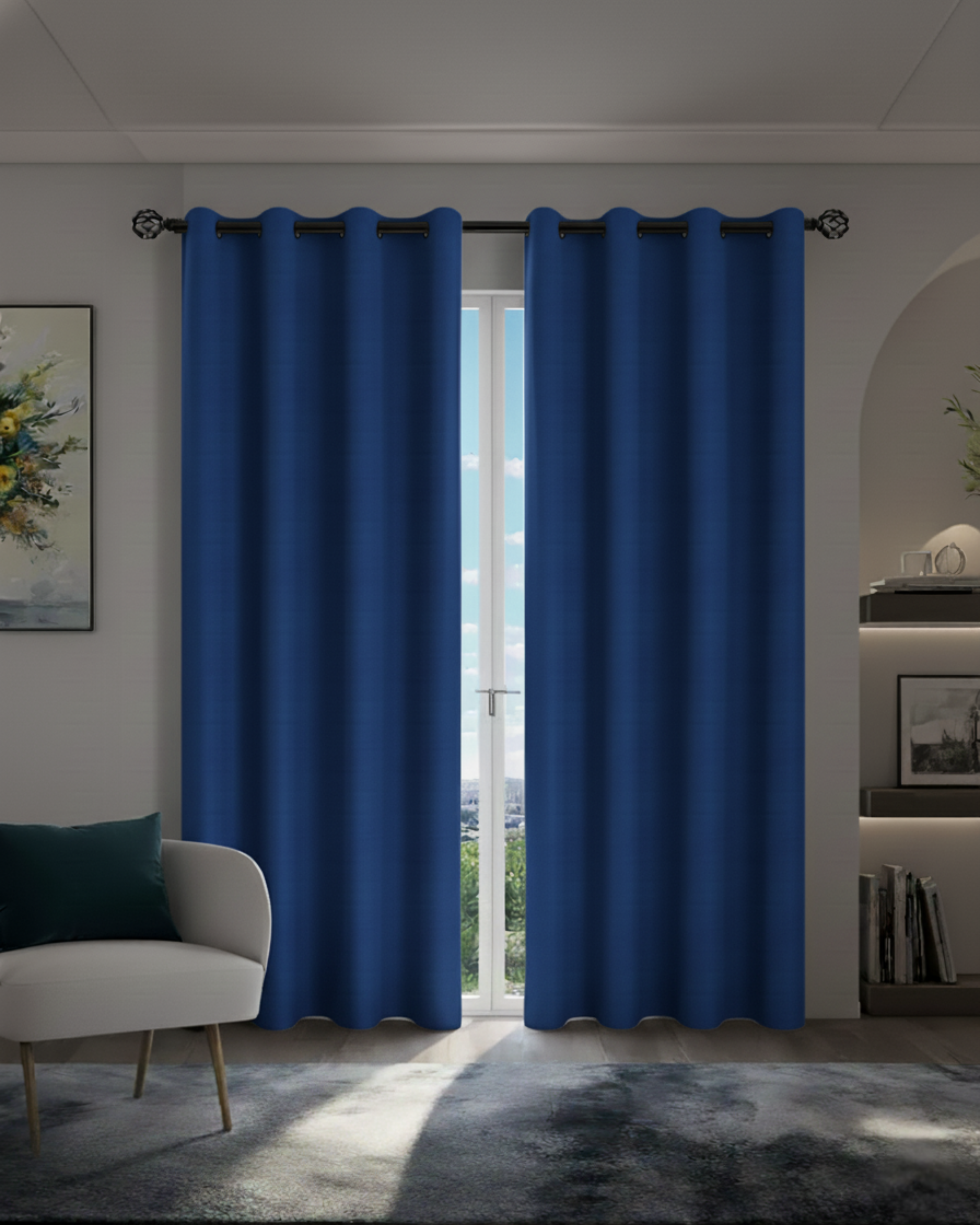 100% Blackout Curtains with Grommets - Total Privacy Drapes for Bedroom and Living Room