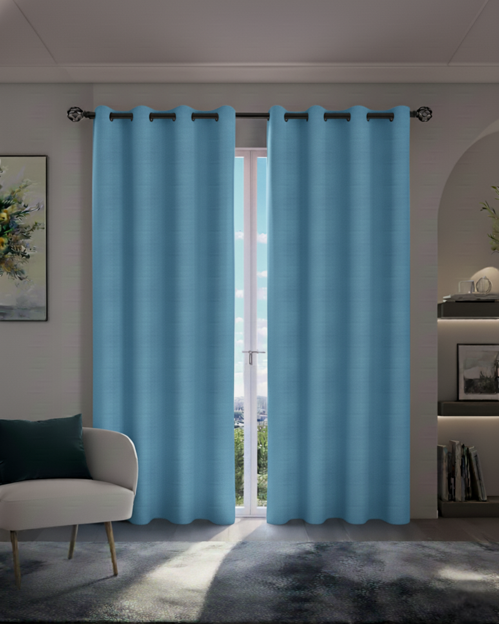 100% Blackout Curtains with Grommets - Total Privacy Drapes for Bedroom and Living Room