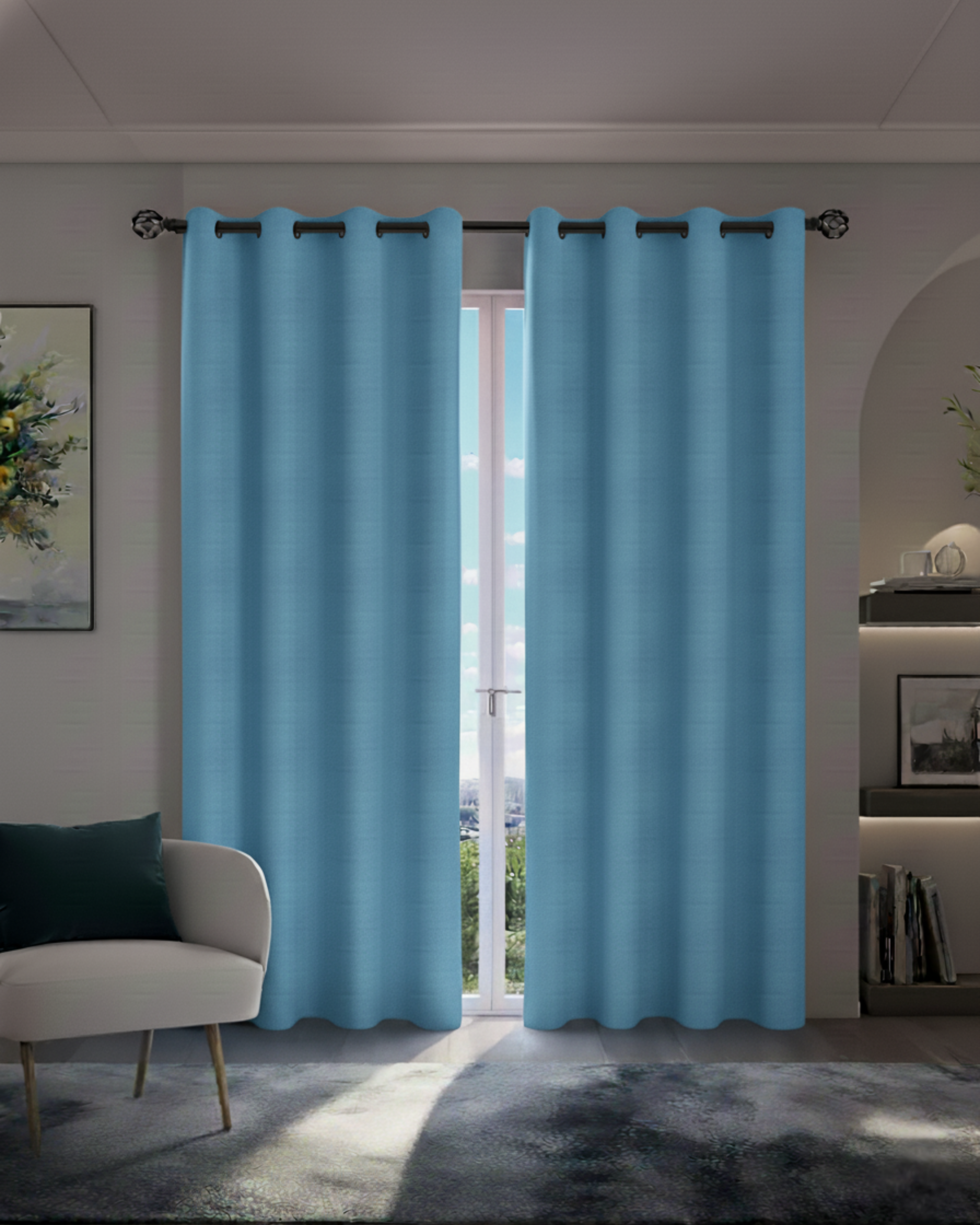 100% Blackout Curtains with Grommets - Total Privacy Drapes for Bedroom and Living Room
