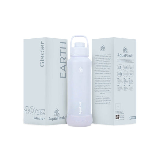 AquaFlask Earth Collection 40oz Insulated Stainless Steel Water Bottle – Hot & Cold, Leak-Proof, Reusable