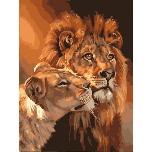 Lion Digital Oil Painting