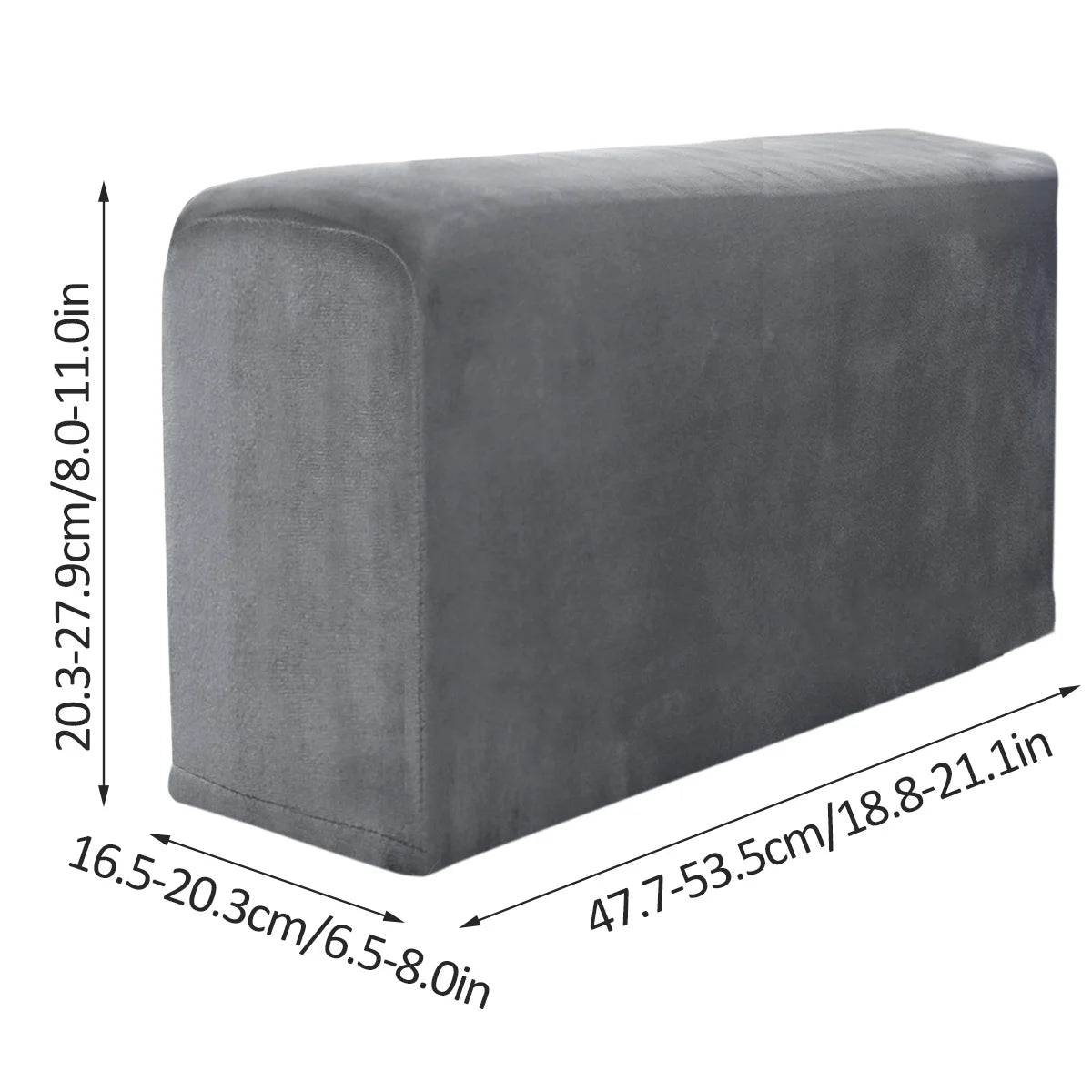 Premium Sofa Armrest Covers - 2 Pack Non-Slip Furniture Protector for Recliners and Couches