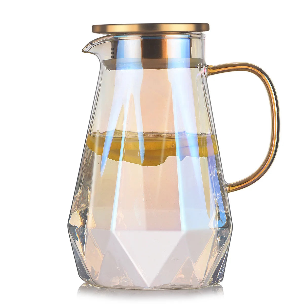 Diamond Texture Glass Teapot Set - Hot and Cold