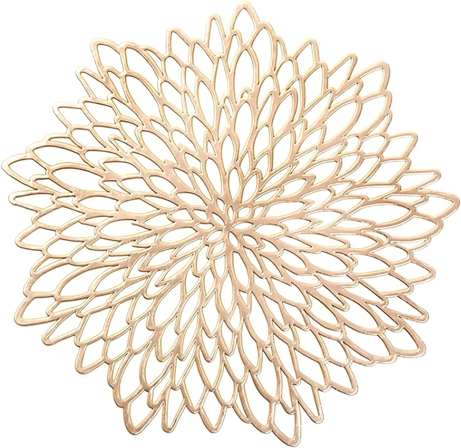 Decorative wall art with a geometric, sunburst pattern on a white background