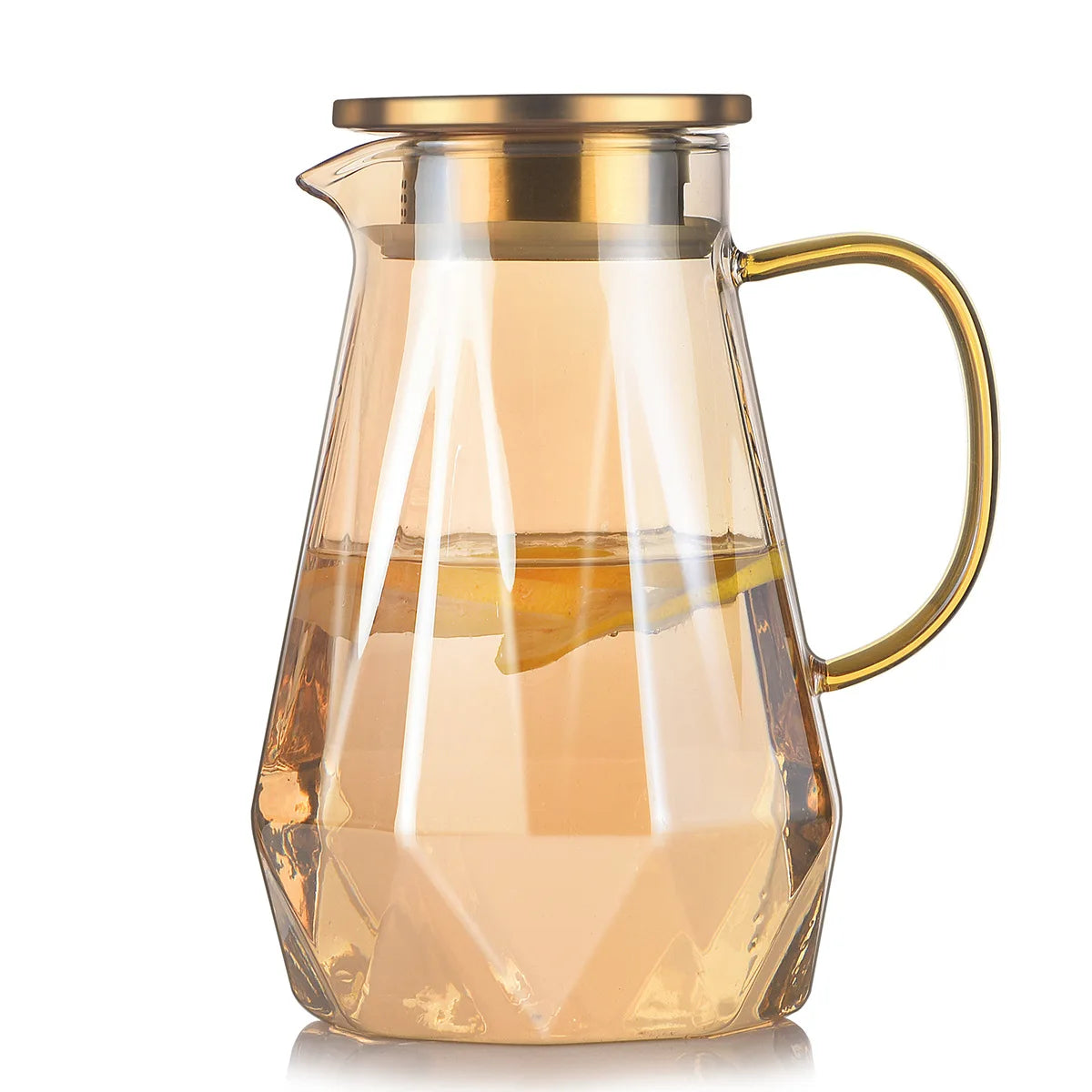 Diamond Texture Glass Teapot Set - Hot and Cold
