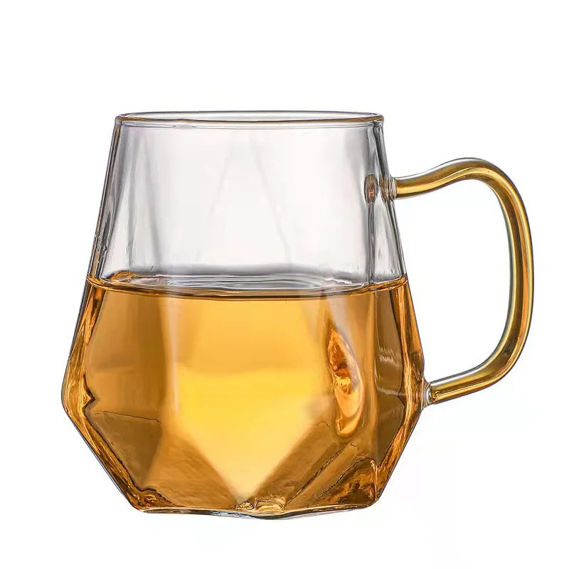 Diamond Texture Glass Teapot Set - Hot and Cold