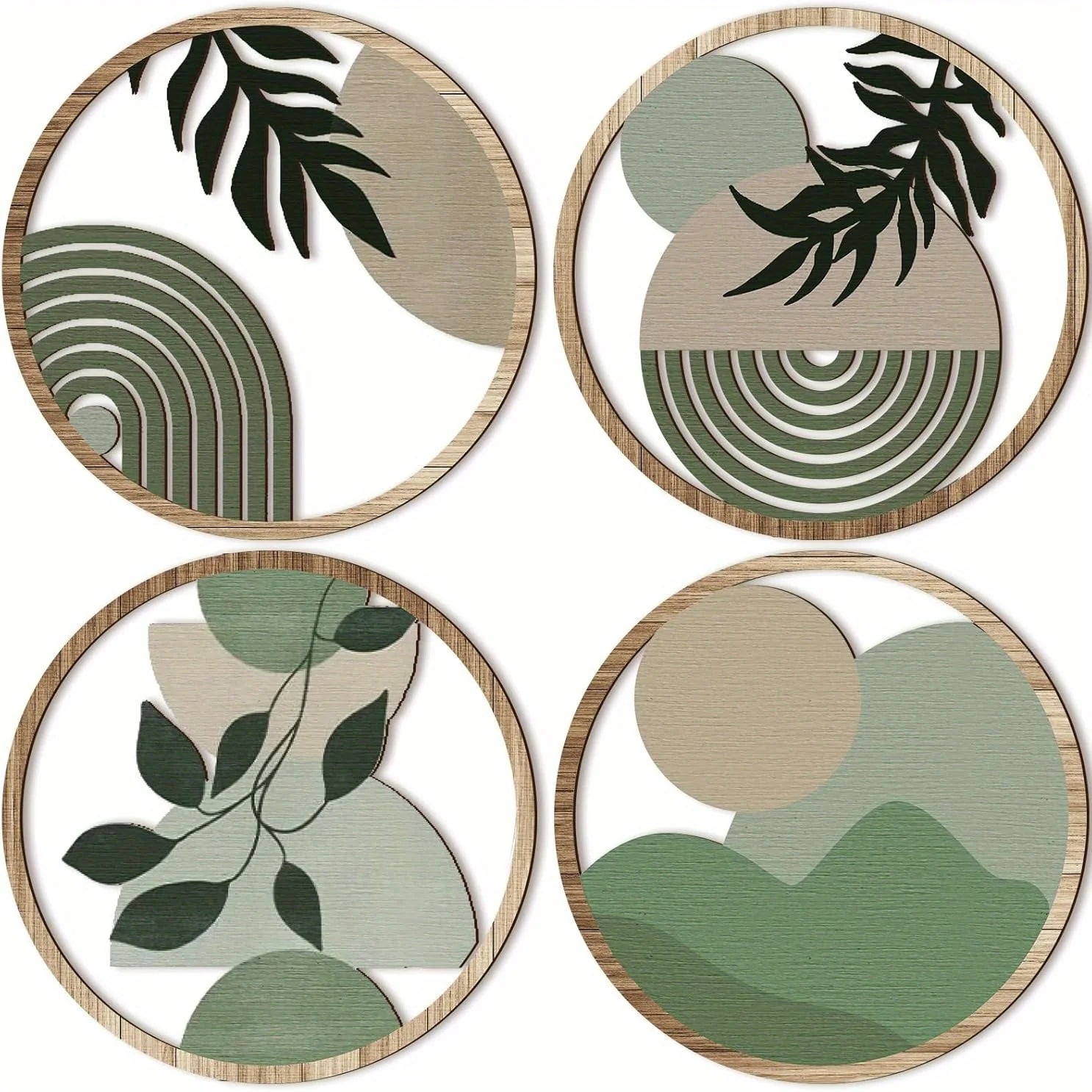 Geometric Hanging Decor Set of 4