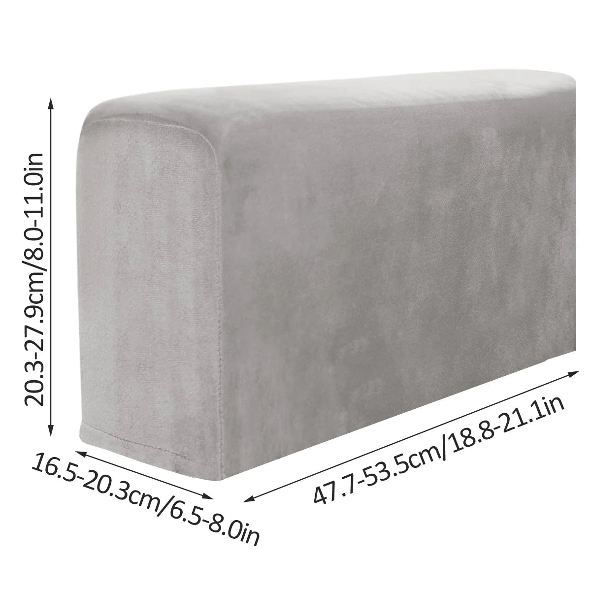 Premium Sofa Armrest Covers - 2 Pack Non-Slip Furniture Protector for Recliners and Couches
