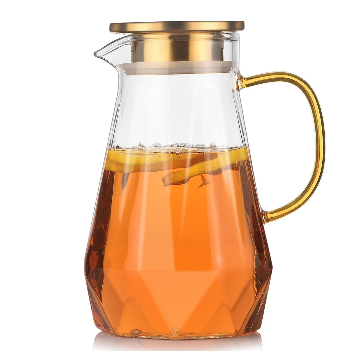 Diamond Texture Glass Teapot Set - Hot and Cold