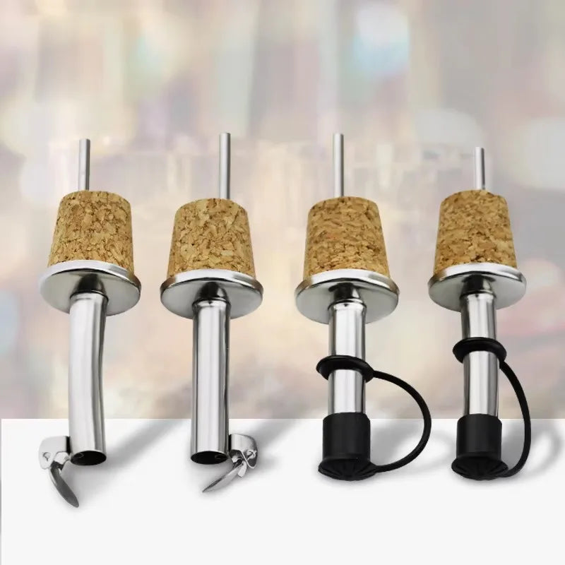 5-Piece Bottle Stopper for Wine and Champagne