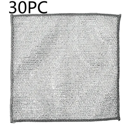 Multipurpose Wire Dishwashing Rag – Non‑Scratch Stainless Steel Cleaning Cloth, Reusable Metal Scrubber for Wet & Dry Kitchen Cleaning, Powerful Dishcloth for Cookware, Pots, Pans & Stovetops