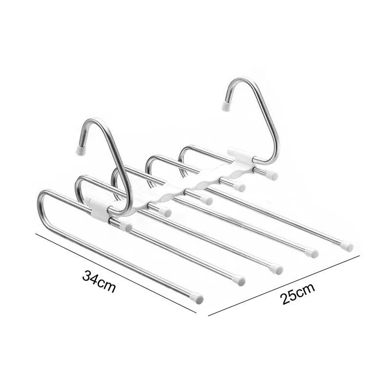 Metal hanger with dimensions on a white background