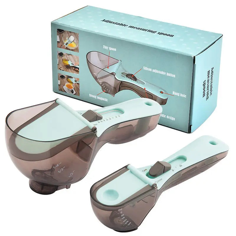 Digital Measuring Spoon - Adjustable Kitchen Measuring Tool for Baking and Cooking
