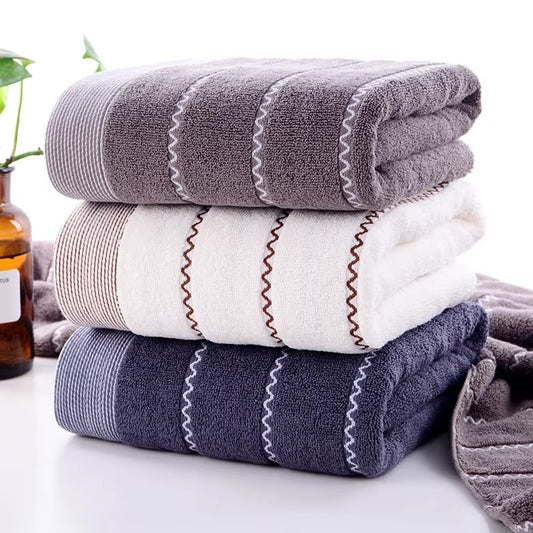 Pure Cotton Bath Towel – Super Soft, Quick‑Dry, Ultra Absorbent Thickened Large Towels for Adults & Couples, Premium Household Bathroom Towel SET