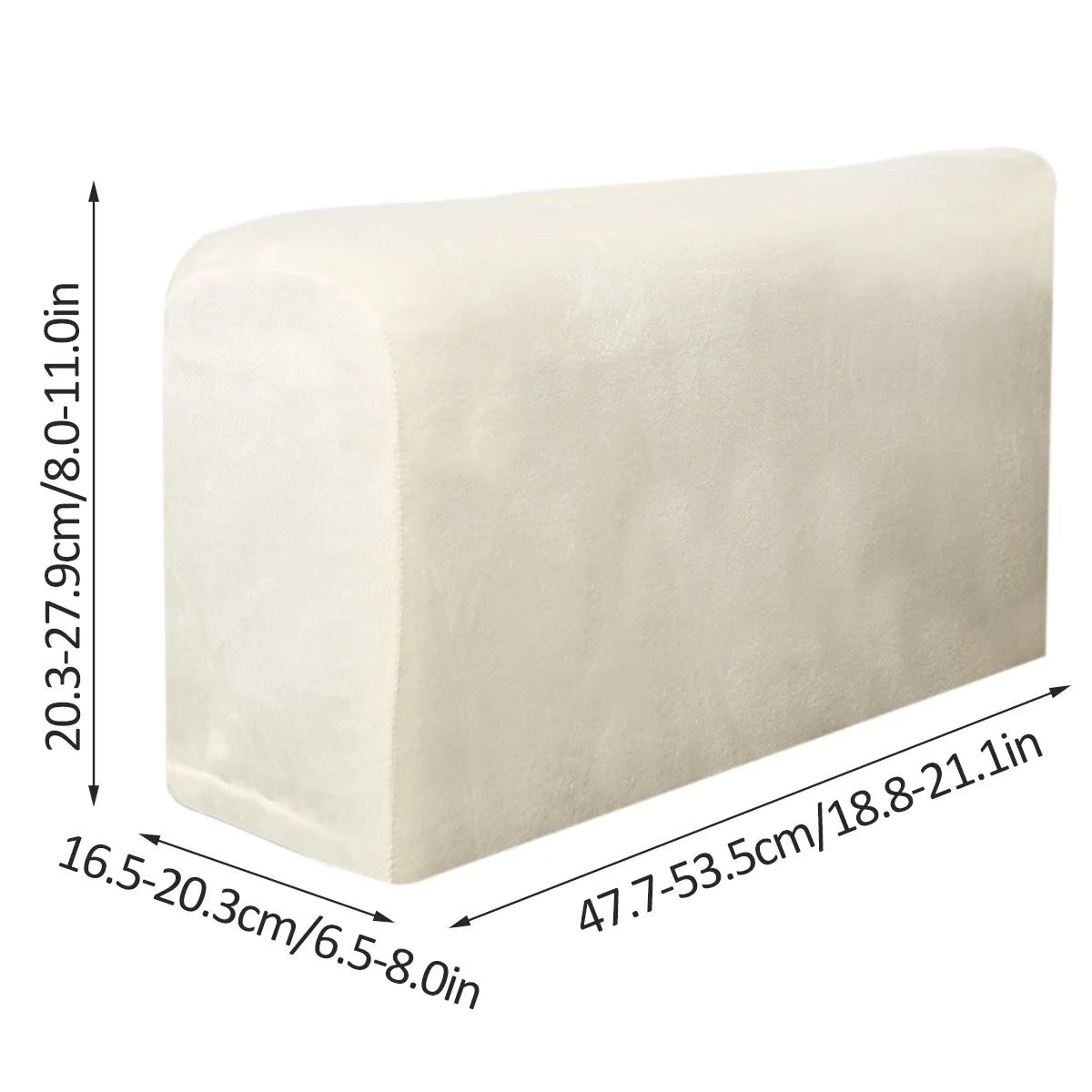 Premium Sofa Armrest Covers - 2 Pack Non-Slip Furniture Protector for Recliners and Couches