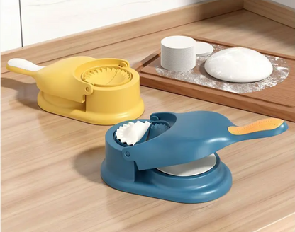 2‑in‑1 Dumpling Maker DIY Kit – Dough Pressing Wrapper Presser & Dough Skin Molder Machine, Easy Home Cooking Tool, Kitchen Gadgets for Dumplings, Potstickers & Pastriesme Cooking Tool, Kitchen Gadgets for Dumplings, Pot stickers & Pastries