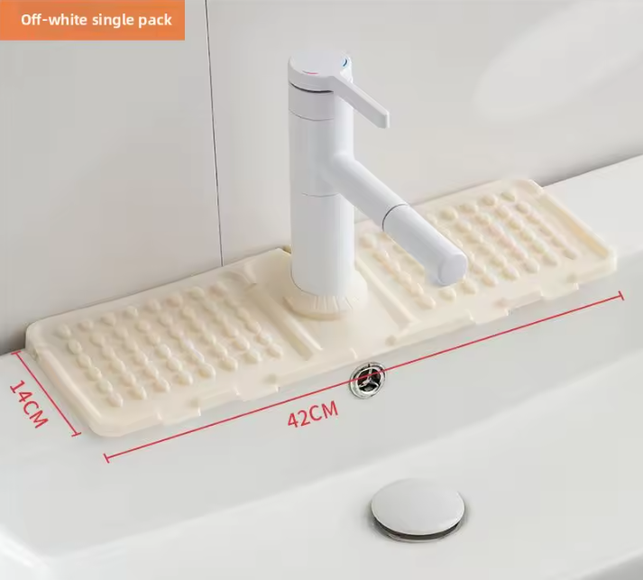 Anti-Splash Silicone Kitchen Sink Drain Mat for Faucet and Sink