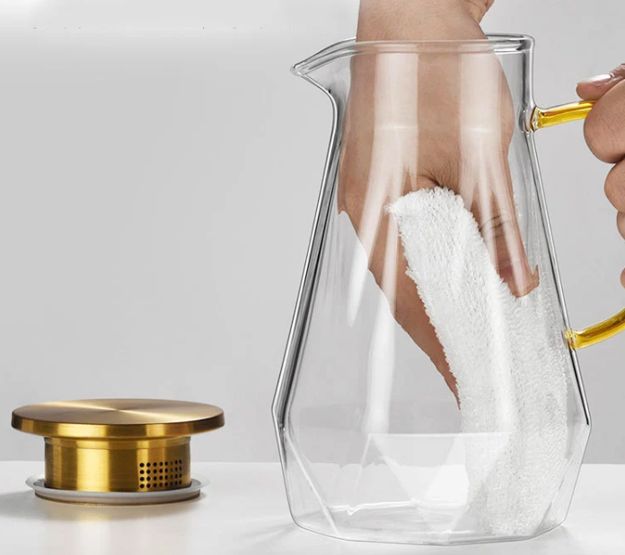 Diamond Texture Glass Teapot Set - Hot and Cold