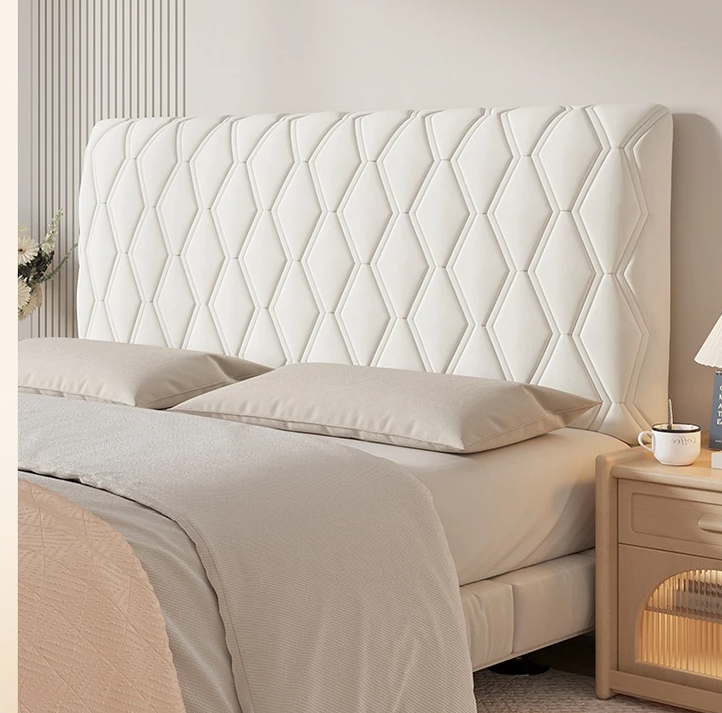 Premium Quilted Velvet Headboard Cover - All-Inclusive Super Soft Bed Back Dust Protector