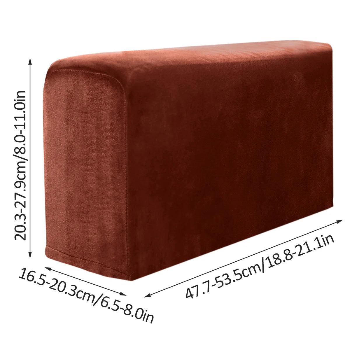 Premium Sofa Armrest Covers - 2 Pack Non-Slip Furniture Protector for Recliners and Couches