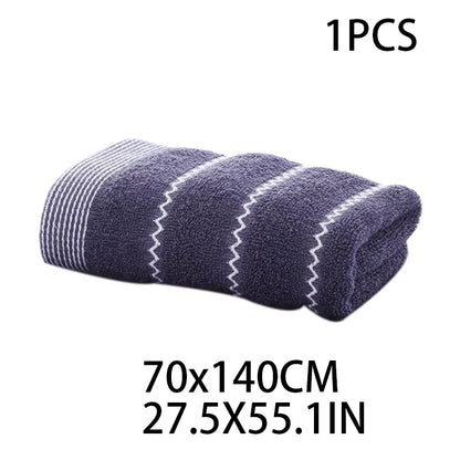 Pure Cotton Bath Towel – Super Soft, Quick‑Dry, Ultra Absorbent Thickened Large Towels for Adults & Couples, Premium Household Bathroom Towel SET