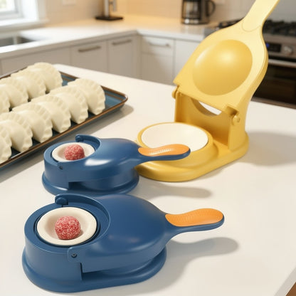 2‑in‑1 Dumpling Maker DIY Kit – Dough Pressing Wrapper Presser & Dough Skin Molder Machine, Easy Home Cooking Tool, Kitchen Gadgets for Dumplings, Potstickers & Pastriesme Cooking Tool, Kitchen Gadgets for Dumplings, Pot stickers & Pastries