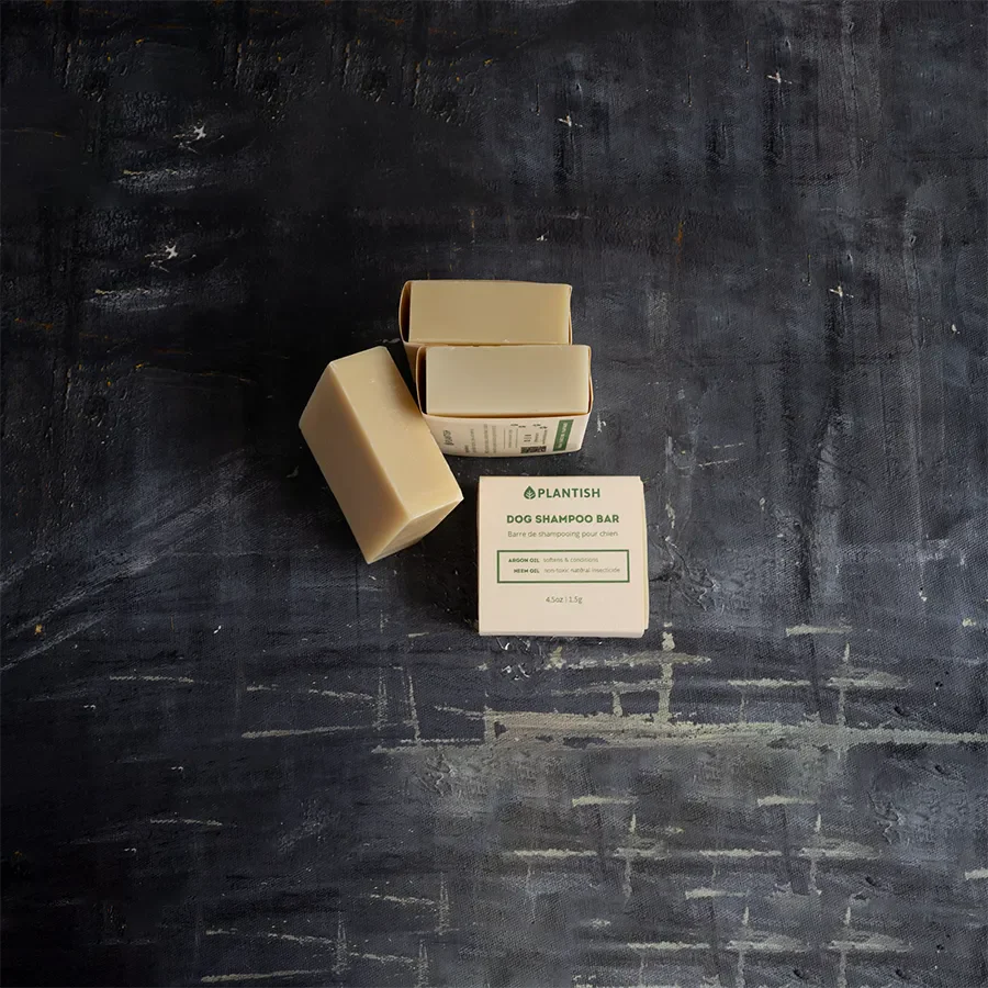 Natural Dog Shampoo Bar Organic Neem Oil Argan Oil Formula for Healthy Coat and Skin