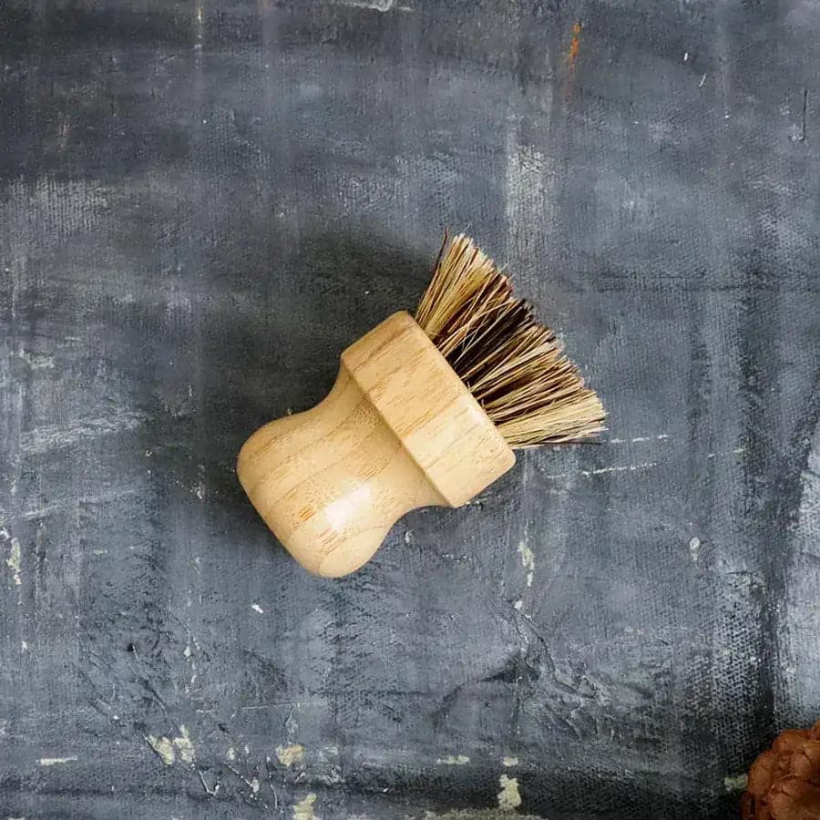 Zero Waste Kitchen Brush Set Eco-Friendly Sisal Dish Brush with Replacement Head and Pot Scrubber
