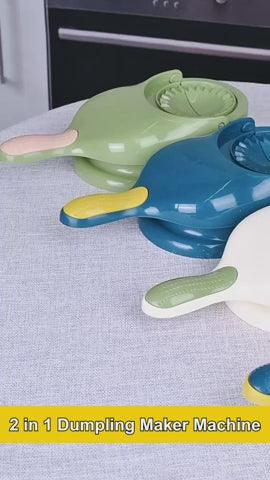 2‑in‑1 Dumpling Maker DIY Kit – Dough Pressing Wrapper Presser & Dough Skin Molder Machine, Easy Home Cooking Tool, Kitchen Gadgets for Dumplings, Potstickers & Pastriesme Cooking Tool, Kitchen Gadgets for Dumplings, Pot stickers & Pastries