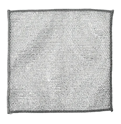 Multipurpose Wire Dishwashing Rag – Non‑Scratch Stainless Steel Cleaning Cloth, Reusable Metal Scrubber for Wet & Dry Kitchen Cleaning, Powerful Dishcloth for Cookware, Pots, Pans & Stovetops