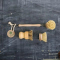 Zero Waste Kitchen Brush Set Eco-Friendly Sisal Dish Brush with Replacement Head and Pot Scrubber